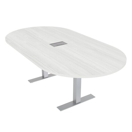Skutchi Designs 45.25 in W, 84 in L, 29 in H, Engineered Wood Top, White HAR-RAC-46x84-T-ELEC-WHCYPRESS